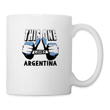 Drapeau de l’Argentine Amérique du Sud Drapeau argentin - Mug blanc - blanc - Droite