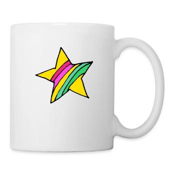Sterne - Tasse - Weiß - Rechts