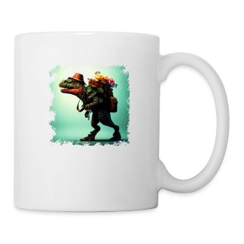 Alpiniste et randonneur Tyrannosaurus Rex drôle - Mug blanc - blanc - Droite