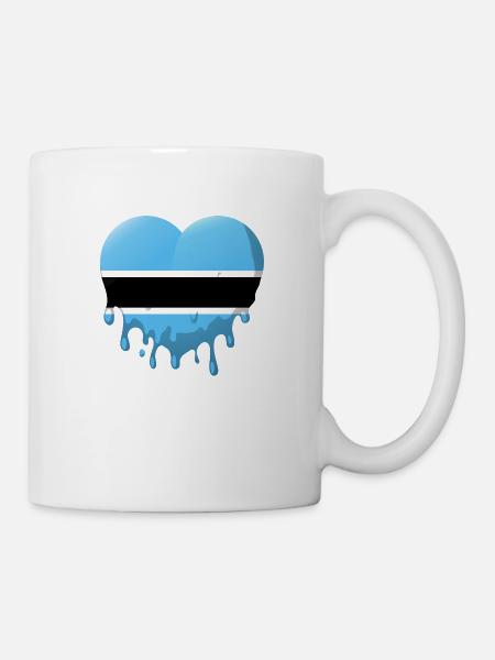 Botswana Flagge Botswana Fahne Afrika - Tasse - Weiß