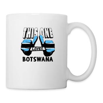 Botswana Flagge Botswana Fahne Afrika - Tasse - Weiß - Rechts