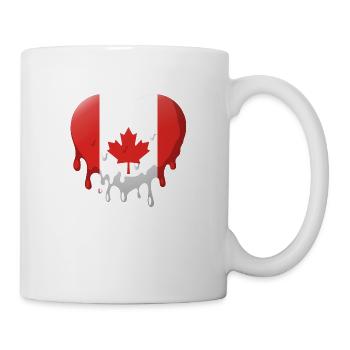 Canada Flag Maple Leaf Canadian Flag Canada - Mug - white - Right