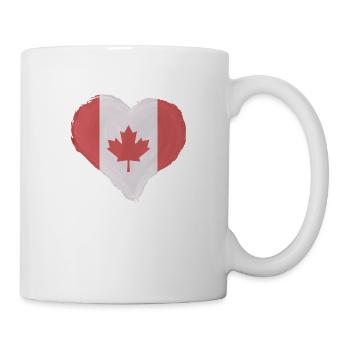 Kanada Flagge Ahornblatt Kanadische Fahne Canada - Tasse - Weiß - Rechts