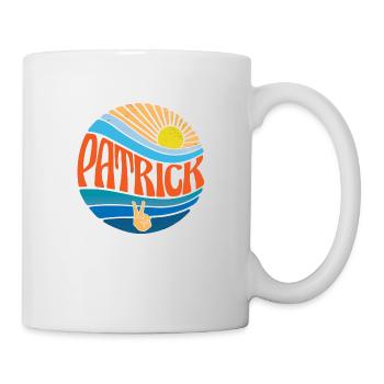 Patrick Shirt Vintage Sunset Patrick Groovy Krawatte - Tasse - Weiß - Rechts