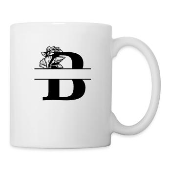Personalized floral B letter - Mug - white - Right