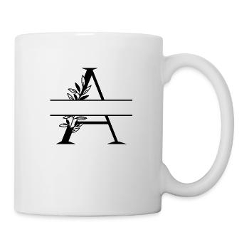 Personalized floral letter - Mug - white - Right