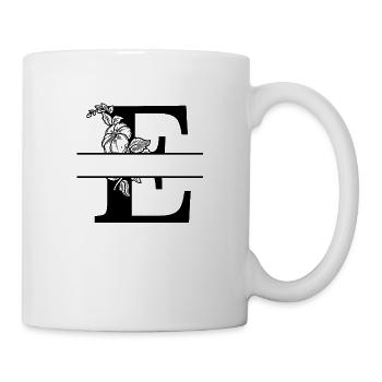 Personalisierter Blumenbrief - Tasse - Weiß - Rechts