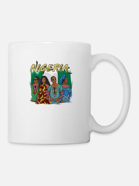 Nigeria Nigerianer Afrika Flagge Stolz I Geschenk - Tasse - Weiß