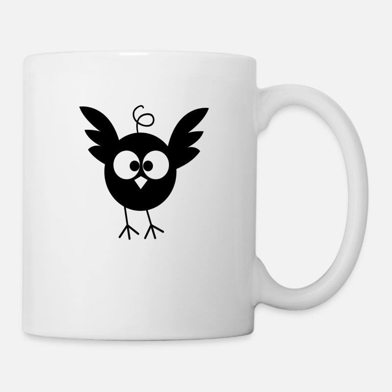 Drôle d’oiseau - Mug blanc - blanc