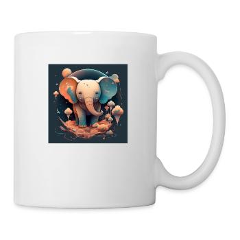 Cute Elephant Fantasy - Mug - white - Right