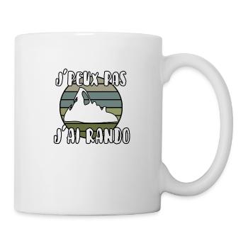 J’peux pas j’ai rando - Mug blanc - blanc - Droite