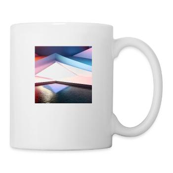 Geometrisch, 3D Digital Art Design - Tasse - Weiß - Rechts