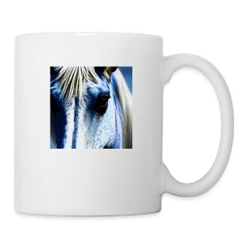 white horse - Tasse - Weiß - Rechts