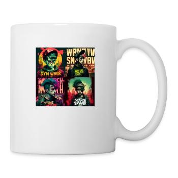 Strange new world in Cyber Punk - Mug - white - Right