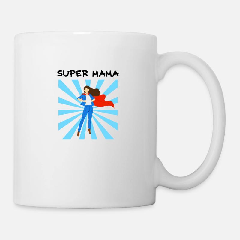 Super Mama - Tasse - Weiß
