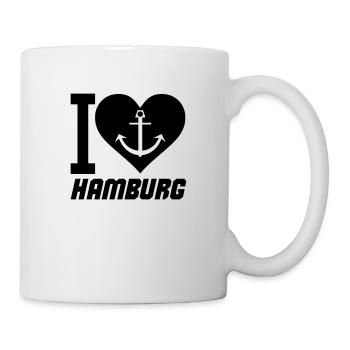 I Love Hamburg - Mug - white - Right