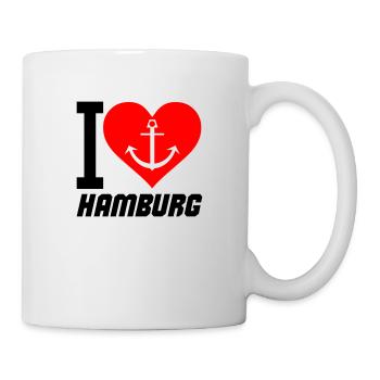 I love Hamburg - Mug - white - Right