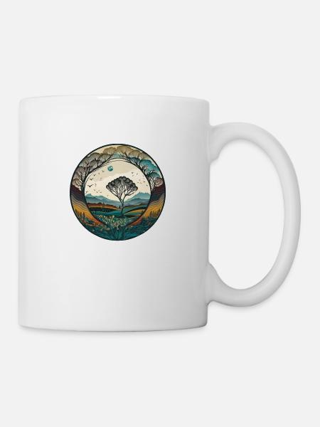 Natürliches Paradies - Tasse - Weiß