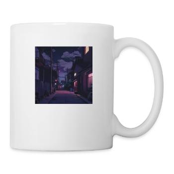 Lofi night - Tasse - Weiß - Rechts