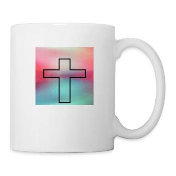 Kreuz - Tasse - Weiß - Rechts