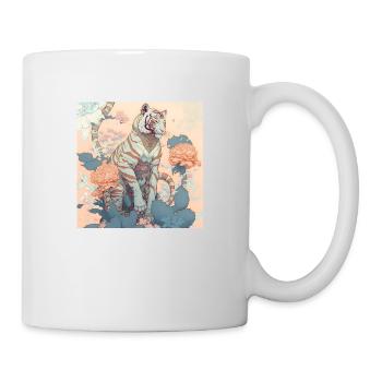 im Einklang mit der Natur Tiger - Tasse - Weiß - Rechts