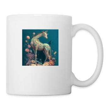 im Einklang mit der Natur Giraffe - Tasse - Weiß - Rechts