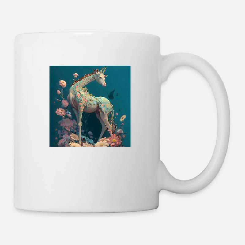 im Einklang mit der Natur Giraffe - Tasse - Weiß