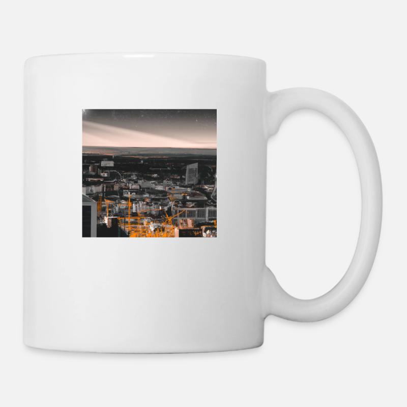 City in the dark - Mug - white