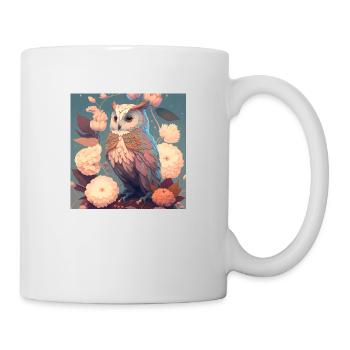 im Einklang mit der Natur Eule - Tasse - Weiß - Rechts