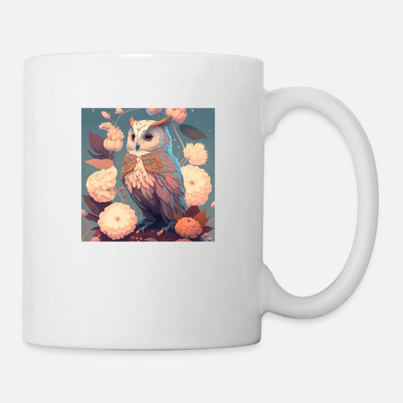 im Einklang mit der Natur Eule - Tasse - Weiß