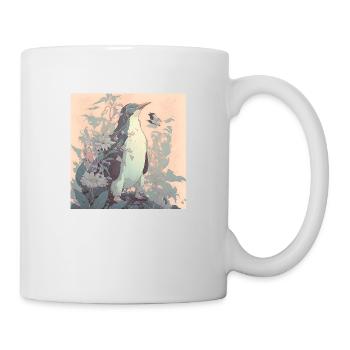 im Einklang mit der Natur Pinguin - Tasse - Weiß - Rechts