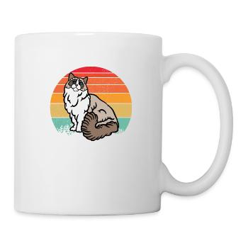 Chat RAGDOLL rétro - Mug blanc - blanc - Droite