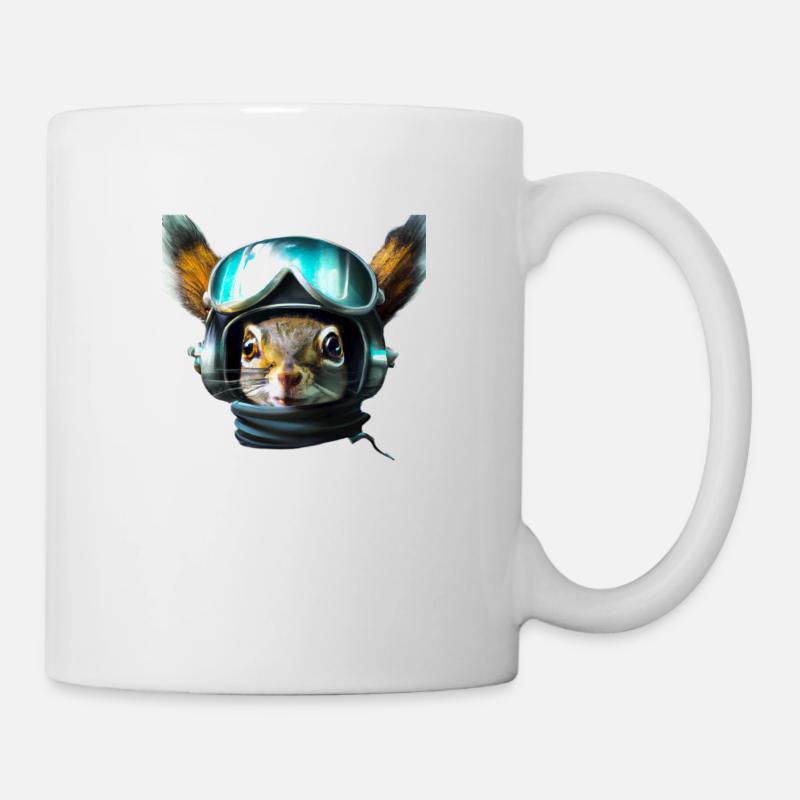 Fliegerhörnchen - Tasse - Weiß