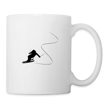 Ski Ski Mountains Ski Area Ski Downhill Gift - Mug - white - Right