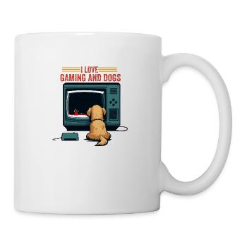 Gift idea for play dogs - Mug - white - Right