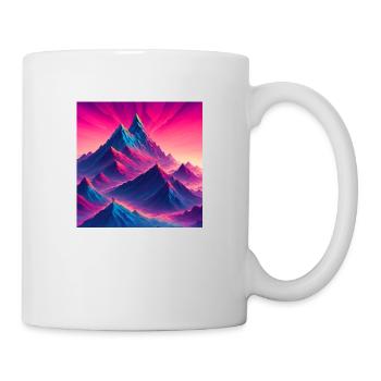 Mountain peak at sunrise - Mug - white - Right