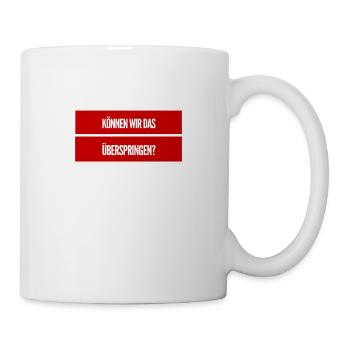 einfach überspringen - Tasse - Weiß - Rechts