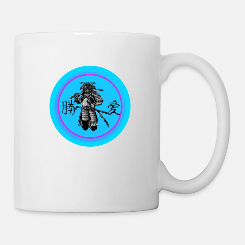 Neon Samurai - Mug - white