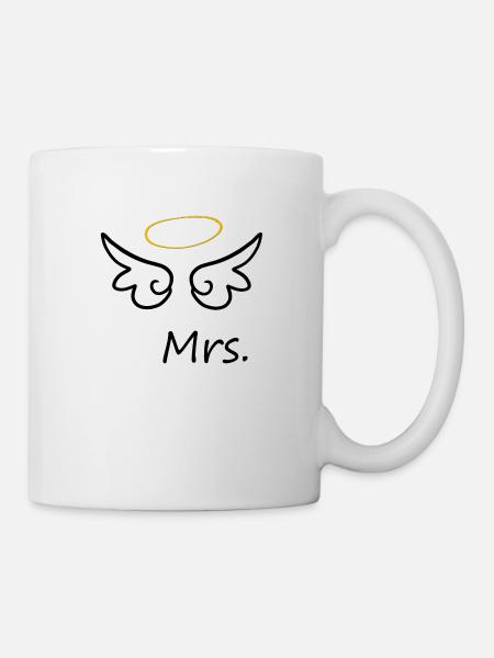 Hochzeit, Braut, Verlobung, Junggesellenabschied - Tasse - Weiß