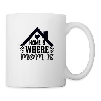La maison est l’endroit où maman est - Mug blanc - blanc - Droite
