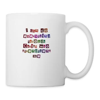 Je peux tout faire en Christ - Mug blanc - blanc - Droite