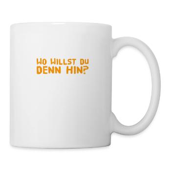 was ist dein Ziel - Tasse - Weiß - Rechts