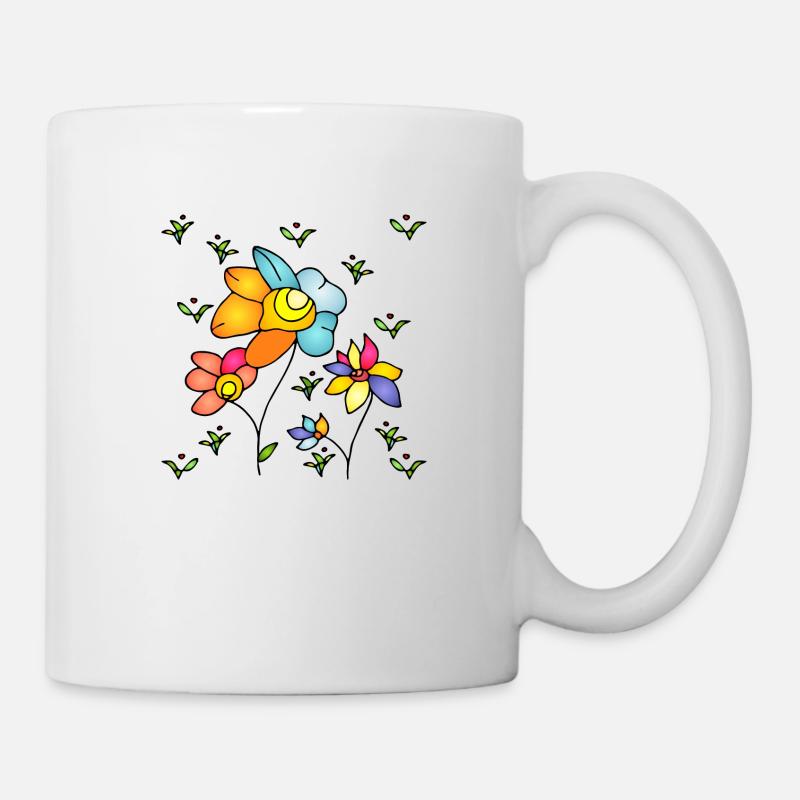 Fleur - Mug blanc - blanc