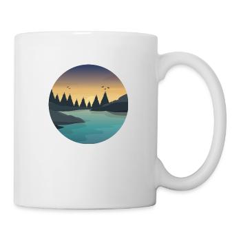 wandern Natur Berg Geschenk - Tasse - Weiß - Rechts