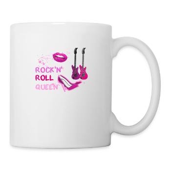Rock n Roll Queen, Rock, , Rétro,Stars,Vintage - Mug blanc - blanc - Droite