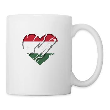 Drapeau de la Hongrie Drapeau hongrois Balaton Hongrie - Mug blanc - blanc - Droite