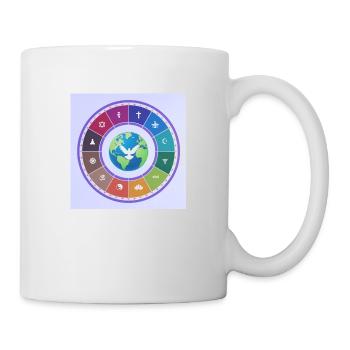 One World many religions for peace. - Mug - white - Right