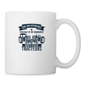 Humour Tracteur Cadeau homme femme Agriculteur - Mug blanc - blanc - Droite