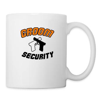 Sécurité du marié - Mug blanc - blanc - Droite