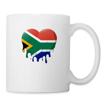 South Africa flag Africa South African flag - Mug - white - Right